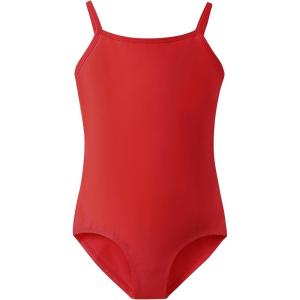 Stelle Ballet Leotards for Girls Dance Leotard Gymnastics Unitards Outfits with Adjustable Straps(Red)