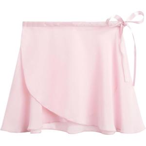 Stelle Ballet Skirt Women Chiffon Sarong Wrap Skirt Adjustable Tie Adult Dance Skirts(Ballet Pink)