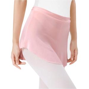 Stelle Ballet Skirt Women Dance Wrap Pull-On Skirts for Adult(Pink)