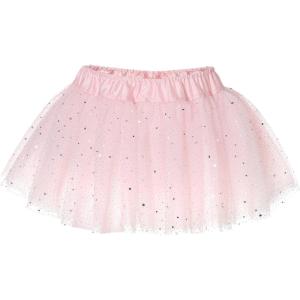 Stelle Ballet Skirts for Girls Toddler Dance Skirt Chiffon Kids Ballet Wrap Skirts(07-pink Shiny Tutu Skirt)
