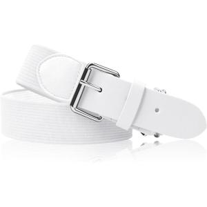 Stelle Baseball/Softball/Fastpitch Belt Girls Sports Elastic Adjustable Boys Uniform Belts Youth and Adult Sizes(White)