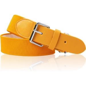 Stelle Baseball/Softball/Fastpitch Belt Girls Sports Elastic Adjustable Boys Uniform Belts Youth and Adult Sizes(Yellow)