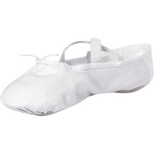 Stelle Canvas Ballet Shoes for Girls Dance Ballet Slippers Shoes（Toddler/Little/Big Kid/Women）(White)