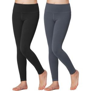 Stelle Girls Athletic Leggings Kids Dance Workout Running Yoga Pants with Hidden Pocket(Black-charcoal)