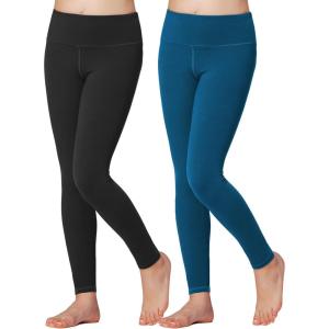 Stelle Girls Athletic Leggings Kids Dance Workout Running Yoga Pants with Hidden Pocket(Black-oceanic)