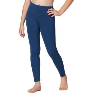 Stelle Girls Athletic Leggings Kids Dance Workout Running Yoga Pants with Hidden Pocket(Marine Blue)