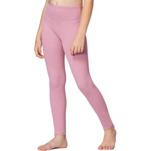 Stelle Girls Athletic Leggings Kids Dance Workout Running Yoga Pants with Hidden Pocket(Pink)