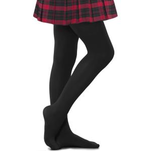 Stelle Girls Ballet Dance Students School Footed Tight (Toddler/Little Kid/Big Kid)(1-black)