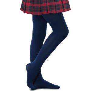 Stelle Girls Ballet Dance Students School Footed Tight (Toddler/Little Kid/Big Kid)(1-navy)