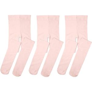 Stelle Girls Ballet Dance Students School Footed Tight (Toddler/Little Kid/Big Kid)(3-pack-ballet Pink)