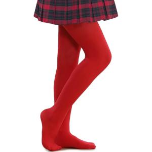 Stelle Girls Ballet Dance Students School Footed Tight (Toddler/Little Kid/Big Kid)(Red)