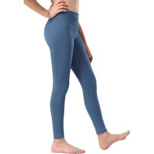 Stelle Girl’s Fleece Lined Leggings Youth High Waist Warm Winter Athletic Yoga Pants with Hidden Pocket(Atlantic Blue)