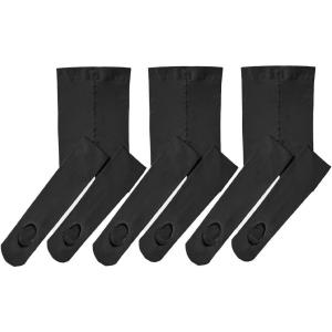 Stelle Girls Women Ballet Dance Convertible Tights Ultra Soft Pro Transition Tights(3-pack-black)