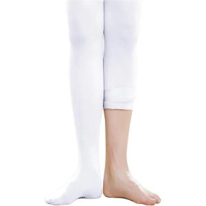 Stelle Girls Women Ballet Dance Convertible Tights Ultra Soft Pro Transition Tights(White)