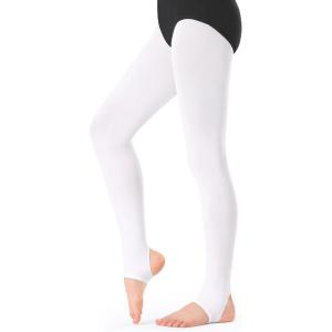 Stelle Girls Women Stirrup Tights Ultra Soft Dance Tights for Ballet, Gymnastics, School (Little Kid/Big Kid/Women)(White)