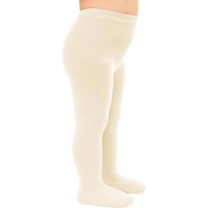 Stelle Toddler Girls Tights Baby Cable Knit Thick Stockings Cotton Winter Warm Leggings Pantyhose 1/2/3 Pack(1-ivory)