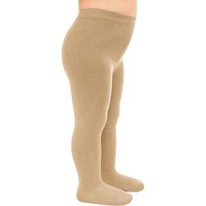 Stelle Toddler Girls Tights Baby Cable Knit Thick Stockings Cotton Winter Warm Leggings Pantyhose 1/2/3 Pack(1-khaki)