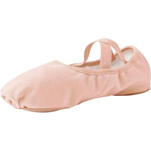 Stelle Women Ballet Shoes Highly Stretch Canvas Adult Ballet Slippers Split Sole Yoga Dance Shoe for Girls Boys(Ballet Pink)