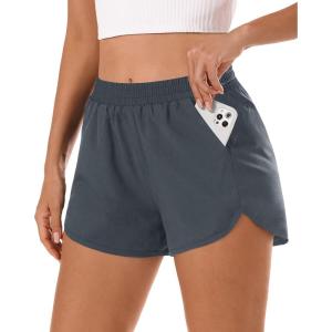 Stelle Women Running Shorts Athletic Shorts Quick Dry Deep Pockets