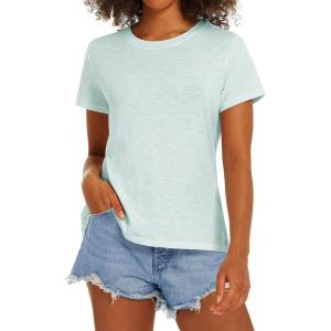 Stelle Women T Shirts Crew Neck Short Sleeve Shirts Modal Soft Summer Classic Fit Tees(Mint Green)