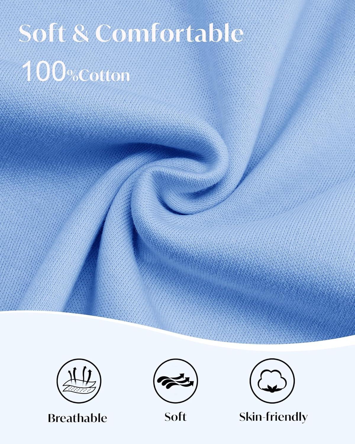 imageStelle Girls Short Sleeve Dress Summer Kids Toddler Skater Twirl A Line Solid Color TShirt Dress for School Casual 312 YCornflower Blue