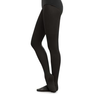 Stelle Women’s Ballet Tights Ultra Soft Pro Footed Tights Adult Dance Leggings(Black)