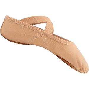 Stelle Ballet Shoes for Women Highly Stretch Canvas Dance Slipper Ballet Mesh Flats Non-Slip Yoga(Tan)