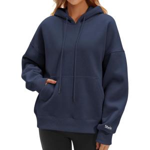 STELLE Womens Oversized Hoodies Fleece Sweatshirts Fall Fashion 2026 Pullover Sweaters Winter Clothes(Navy)